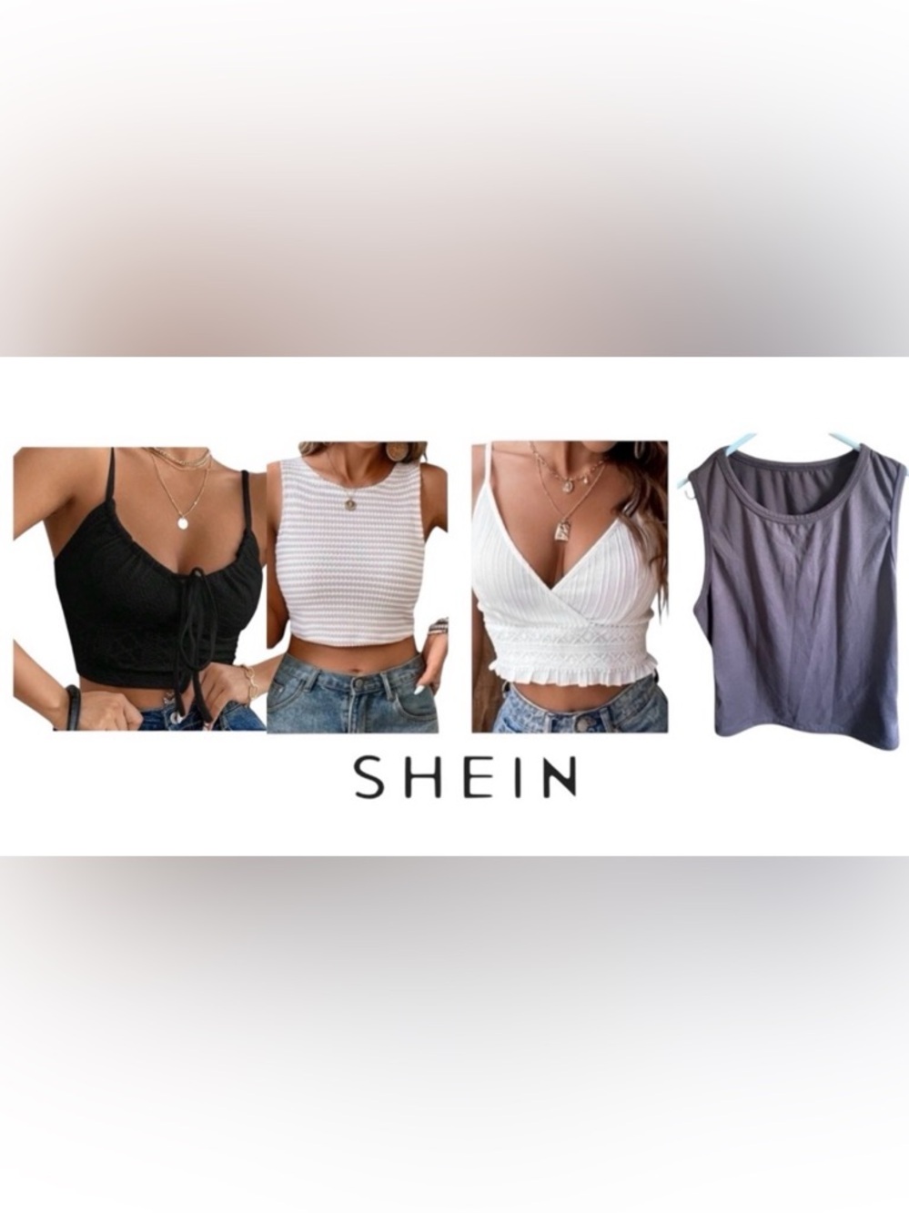 CROP TOP BUNDLE SHEIN WOMEN’S (SET OF 4)